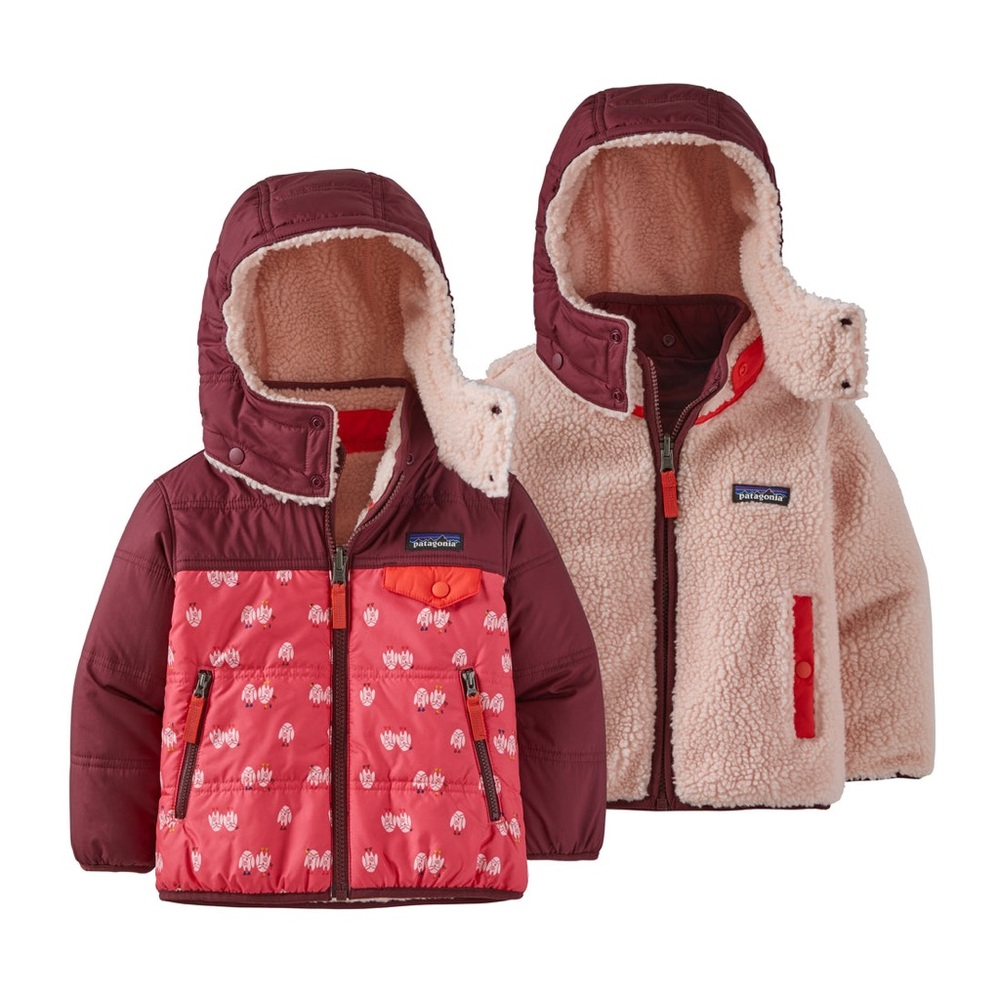 Patagonia Baby/Toddler Worn Tribbles Hoody Reversible Winter Jacket